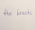 The beasts handcraft