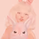 Cute bunny sisters