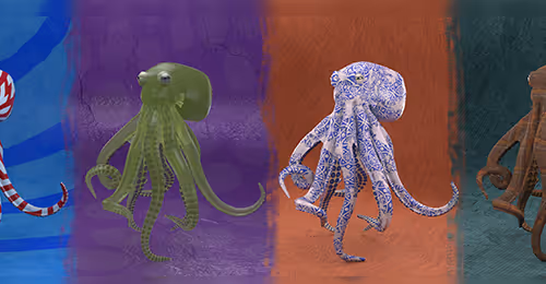 2 3D Octo Tokens floor 0