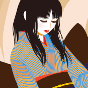 Female illustration by Kenji Inoue