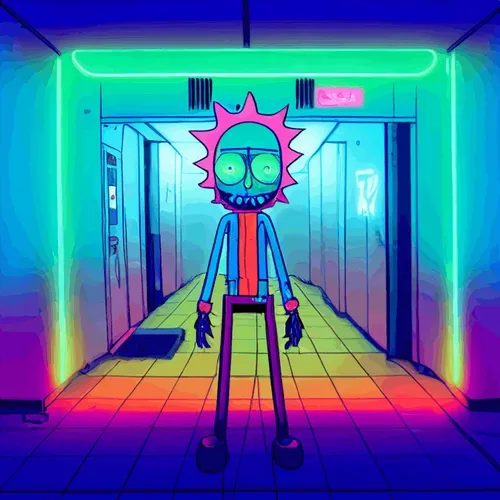 Zombie Robots Rick & Morty Style