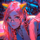 Neon Prety Woman Anime