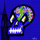 Vintage Crazy Skull ArtWork