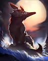 Night Black Wolf