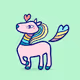 Unicorn is wishing for love, peace and harmony. - old