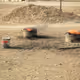 Burning barrels of poop