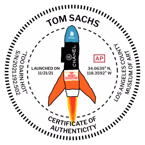 Tom Sachs: LACMA Print [AP] - Certificate of Authenticity