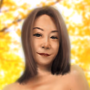 Woman and Scenery Series