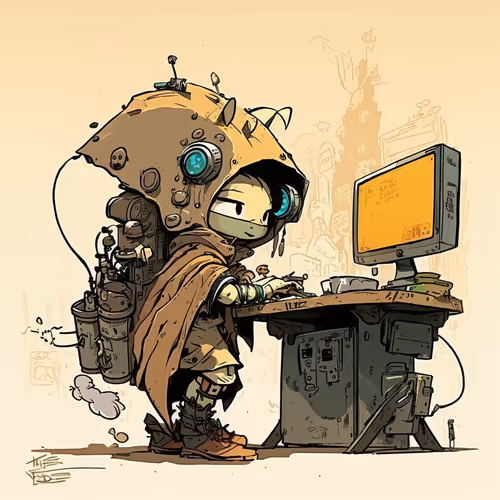 Daily life situations in a cyberpunk world.