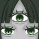 a girl with three eyes