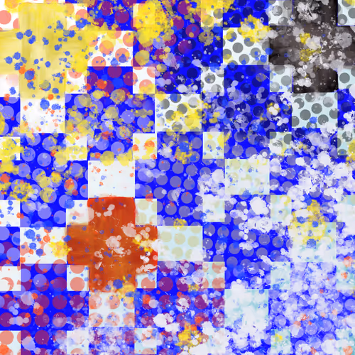 Abstract painting by TEJIWAKA