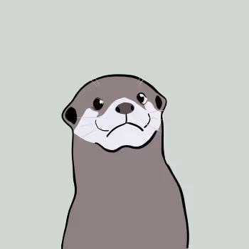 Cute otters with pop