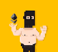 Black masked - old
