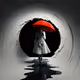 in through a doorway