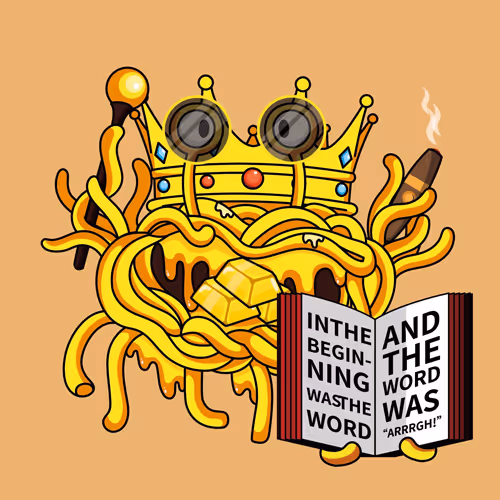 Flying  Spaghetti Monster FSM - old