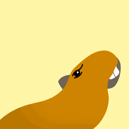 yellow background capybaras