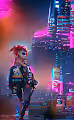 Abstract Synthwave/Cyberpunk