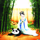 Panda LeLe with Guanyin