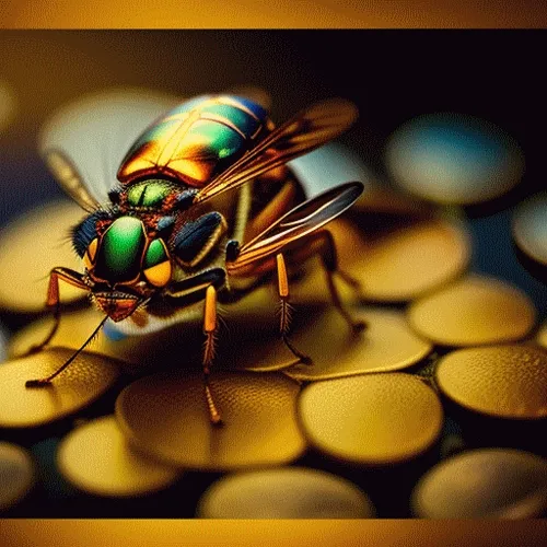 Dragonfly on the mixer