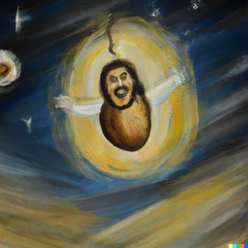 Potato Jesus Saves - old