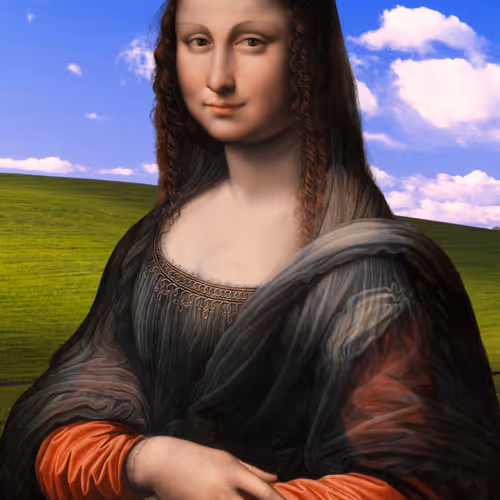 Lisa M Left Louvre ( Monalisa ) Limited Edition signed