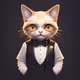 Animals wearing tuxedo
