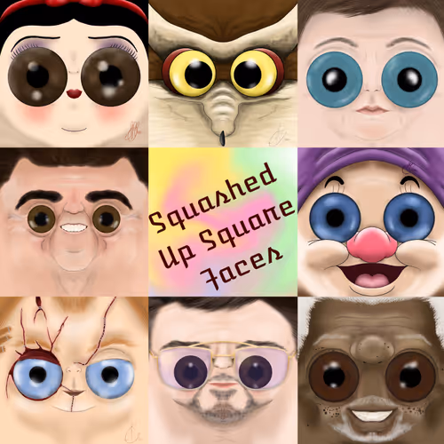 Squashed Up Square Faces
