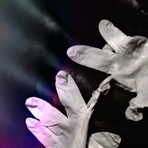 Tied Latex Gloves 222