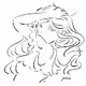 Line Art Girl