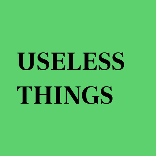 PRETTY USELESS THINGS