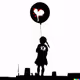 banksy of ballon girl - old
