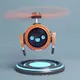 Cute robot squad-3d