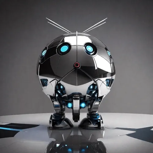 Silver Robotic Apples