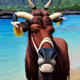 curious wildebeest