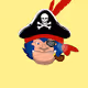 Barry Gorilla Pirate - old