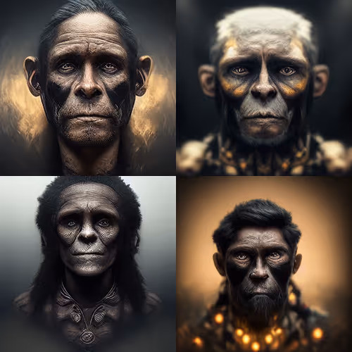 Hominids portrait AI LAB