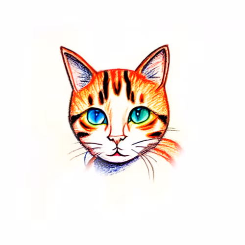 Digital Cat Portrait