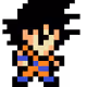 pixel art goku colection