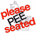 Please Pee Seated.