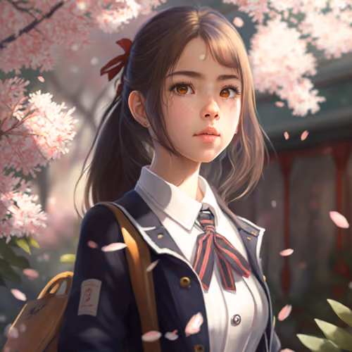 A Japanese Anime girl  1