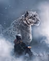 Big animals and little man