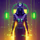 cyberpunk, synthpunk, and futuristic