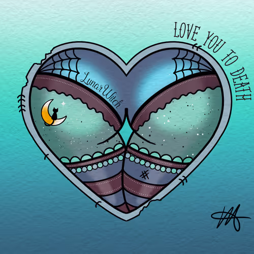 Cute & Creepy Gang: Lunar Witch Booty Heart