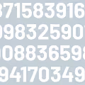 These are random numbers