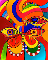 colorful cubism art