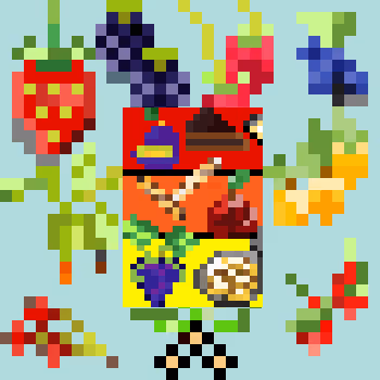 Native desserts and fruits