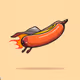 flying hot dog!