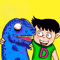 Silly T-rex & friends by BigDeebook