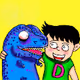 Silly T-rex & friends by BigDeebook