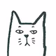 Serious cats and friends